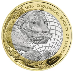 200 éves a londoni állatkert létrehozója, 2 font, Nagy-Britannia, 2026