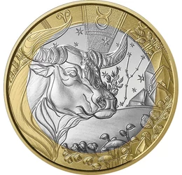 5 euró, Bika állatövi jegy, csillagkép, CuNi, 11,7 g, Franciaország, 2026