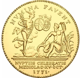  Ferdinánd Károly Antal főherceg házassági érem 1771 utánveret