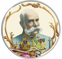 festett 5 korona fantáziaveret, Ferenc József apostoli király, Ag 333 ezüstötvözet,