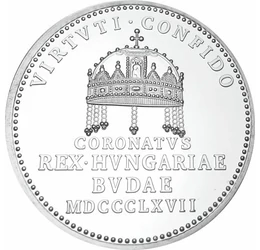 Ferenc József koronázási érem 1867, utánveret