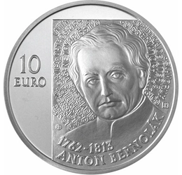 10 euró, Anton Bernolák, ez, bu,2012 Szlovákia