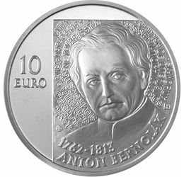 10 euró, Anton Bernolák, ez, bu,2012 Szlovákia