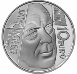 10 euro, Ján Cikker, Ag, bu, 2011 Szlovákia