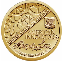 // 1 dollár, USA, 2018 // - Az USA a nagyon sikeres és népszerű elnöki dollárok program után 2018-ban új érmeprogramot indított „Amerikai újítók” címmel, egy dolláros érméken. 2032-ig évente négy érmét bocsátanak ki a programban. Minden állam és hat speci