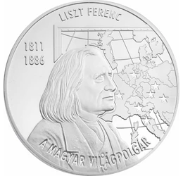 Liszt Ferenc - A magyar világpolgár, ezüstözött érem