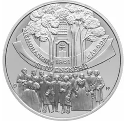 10 euró, Memorandum, ezüst, bu, 2011 Szlovákia