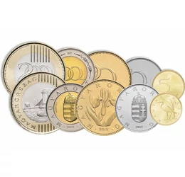 5, 10, 20, 100, 200 forint, Az első forgalmi érmék &amp;quot;Magyarország&amp;quot; körirattal, , Magyarország, 2012