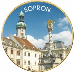 // 1 euró, Sopron - a hűség és a szabadság városa, egyedi színes érme, CuNi, Európai Unió, 2002-2023 // Az 1920. június 4-én aláírt trianoni békeszerződés Sopront és környékét Ausztriának ítélte, de az 1921. december 14-én megrendezett népszavazáson Sopro