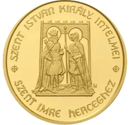 Szent István intelmei, 986-os aranypénz 50.000 forintos névértéken