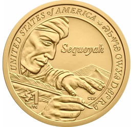 USA natív dollár, Cherokee abc, 1 dollár, USA, 2017