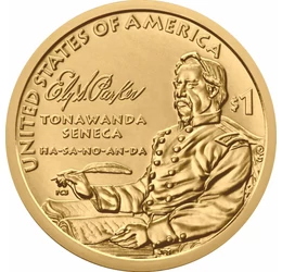 USA natív dollár, Ely Samuel Parker, 1 dollár, USA, 2022