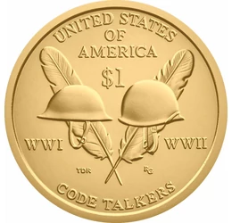 USA natív dollár, Indián híradós kód, 1 dollár, USA, 2016