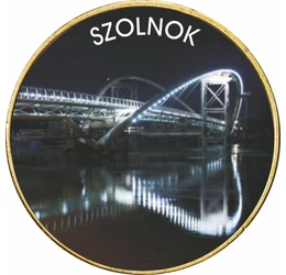 // 1 euró, Szolnok - a Tisza fővárosa, egyedi színes érme, CuNi, Európai Unió, 2002-2023 // Géza fejedelem 972-ben alapította, de Szent István emelte igazi várossá és a királyság központjává. A királyság kezdetétől a török hódoltság kezdetéig kizárólagos 