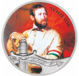 Szabadságharc, Nemzetőr, festett ezüstözött érem