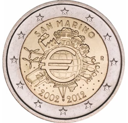 San Marino emlék 2 eurója - alkalmi kibocsátás sorszámozott borítékban, 2012