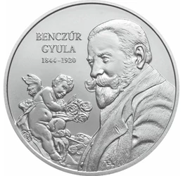 // 2000 forint, Benczúr Gyula, verdefényes, rézötvözet, Magyarország, 2019 // Benczúr Gyula, a magyar történelem festői megörökítője