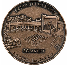 // 2000 forint, Székesfehérvár, Romkert, verdefényes, rézötvözet, Magyarország, 2021 // Székesfehérvár, királyi koronázó és temetkezési város