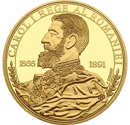 I. Károly, a harc nélküli győztes, 25 éves koronázási érem utánveret, 1891