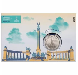 50 forint, Ferenc pápa Budapesten, verdefényes, Magyarország, 2021
