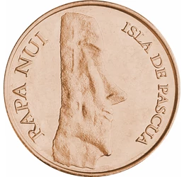 Moai kőkolosszus, 50 peso, Húsvét-sziget, 2007