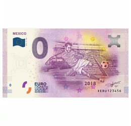 FIFA 2018 - Mexikó, 0 euró szuvenir bankjegy, 2018