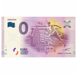 FIFA 2018 - Svédország, 0 euró szuvenir bankjegy, 2018