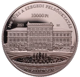 Szegedi Tudományegyetem, 10000 Ft, ezüst, 2021