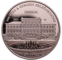 10000 forint, Szegedi Tudományegyetem, 925-ös ezüst, Magyarország, 2021