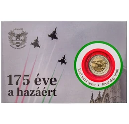 175 éves a Magyar Honvédség, 100 Ft, Első napi veret, díszcsomagolt, Magyarország, 2023