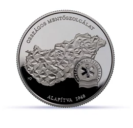 Országos Mentőszolgálat, 15000 Ft, ezüst, Magyarország, 2023