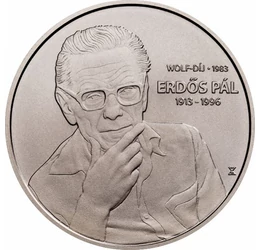 Erdős Pál, 3000 Ft, CuNi, 12,5 g, 30 mm, verdefényes, Magyarország, 2023