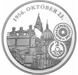 Tisztelgés 1956 hősei előtt, ezüst emlékérem