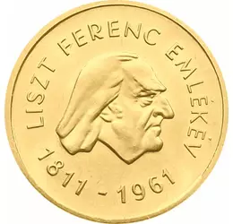 Liszt Ferenc - 50 forint arany emlékpénz