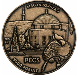 Pécs - Baranya Vármegye, 3000 forint, színesfém, Magyarország, 2024