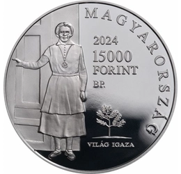 Salkaházi Sára, 15000 forint, ezüst, Magyarország, 2024