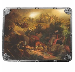 Székely Bertalan: A mohácsi ütközet, ezüstözött érem