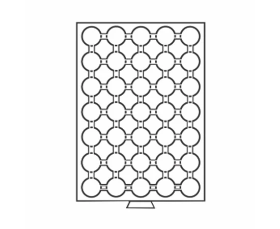 Érmetároló tálcák 35 x (érme átmérő 26 mm) – 2 euró