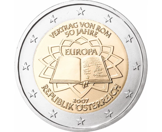 Római Szerződés, 2 euró emlékérme, Ausztria, 2007