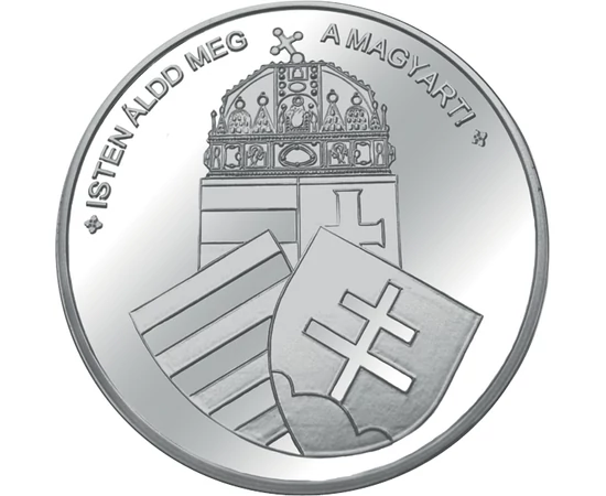 Mátyás király - Különleges, motívumában aranyozott emlékérem