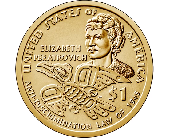1 dollár, Elizabeth Peratrovich2020 USA