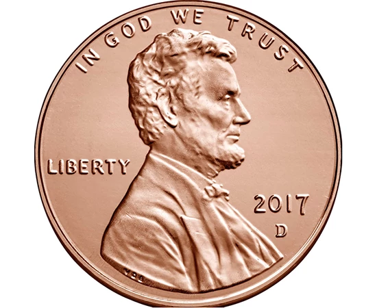 1 cent, Abraham Lincoln, 2017 USA