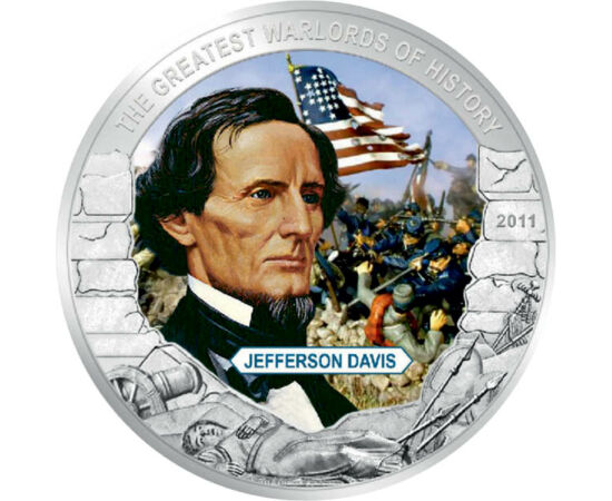 5 dollár, Jefferson Davis, Lib.2011 Libéria