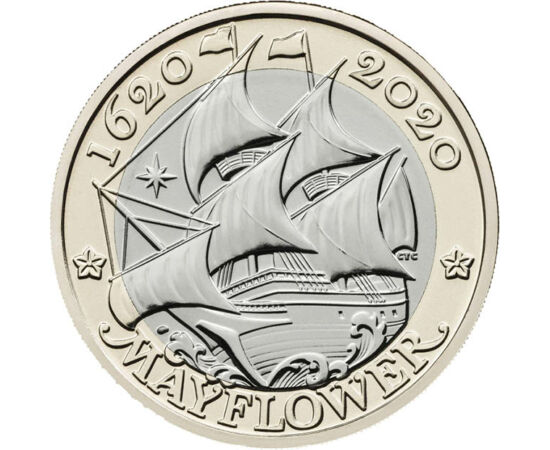 2 font, Mayflower, 2020 Nagy-Britannia