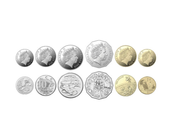 5,10,20,50 cent, 1,2 dollár, 2019 Ausztrália