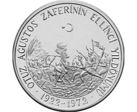 50 líra  Kemal Atatürk  ez.  1972 Törökország