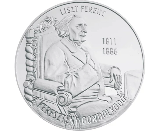 Liszt Ferenc, a keresztény gondolkodó, ezüstözött érem