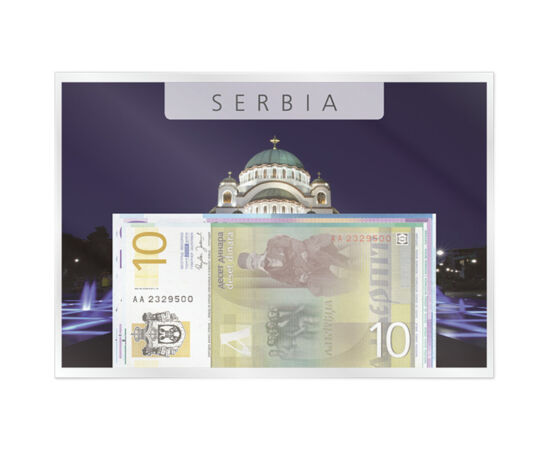 10, 20, 50, 100 dínár, 2005-2006 Szerbia
