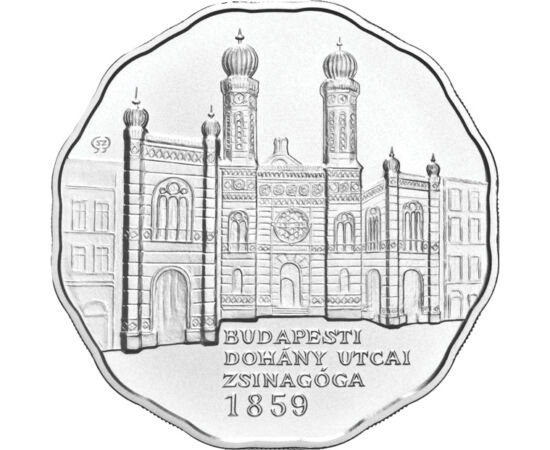  5000 Ft, Zsinagóga, ezüst, vf, 2009, Magyar Köztársaság