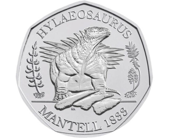  50 penny, Hylaeosaurus,,2020, Nagy-Britannia